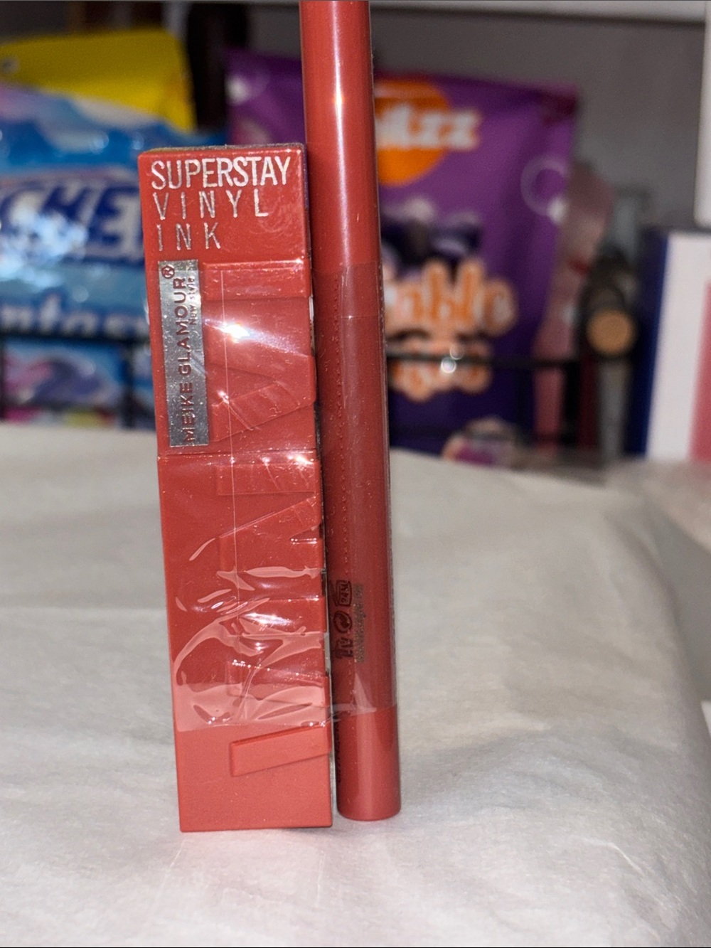 Meike SuperStay Vinyl Ink Liquid Lipstick and Liner Pencil — Dusty Rose